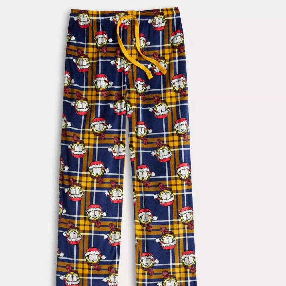 Men's Garfield Holiday Pajama Pants Size Large NWT